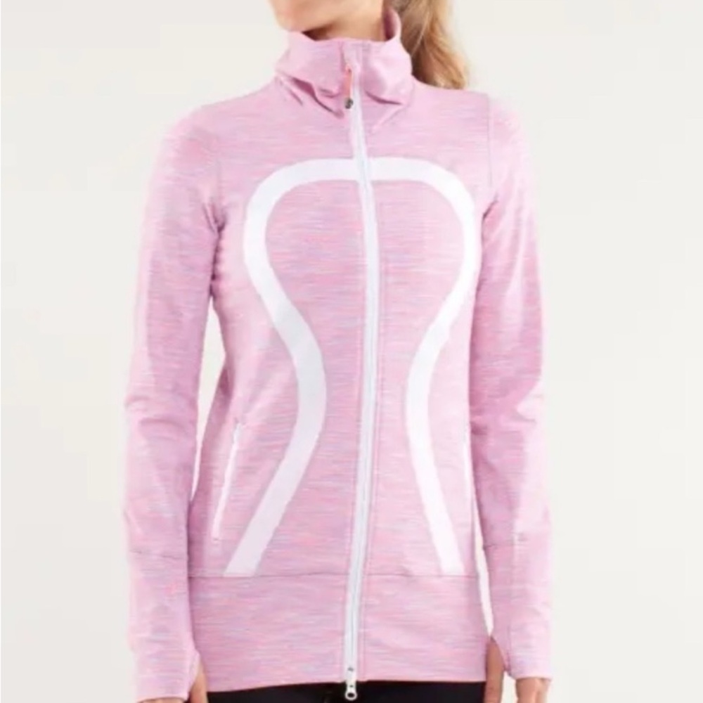 Lululemon Stride Pink Scuba Jacket Size 6